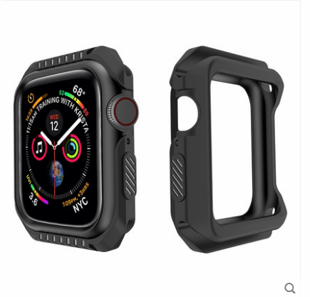 Apple Watch Series 1 Hoesje Blauw Anti-fall Bescherming, Apple Watch Series 1 Hoesje Siliconen Omlijsting