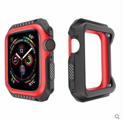 Apple Watch Series 1 Hoesje Blauw Anti-fall Bescherming, Apple Watch Series 1 Hoesje Siliconen Omlijsting