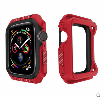 Apple Watch Series 1 Hoesje Blauw Anti-fall Bescherming, Apple Watch Series 1 Hoesje Siliconen Omlijsting