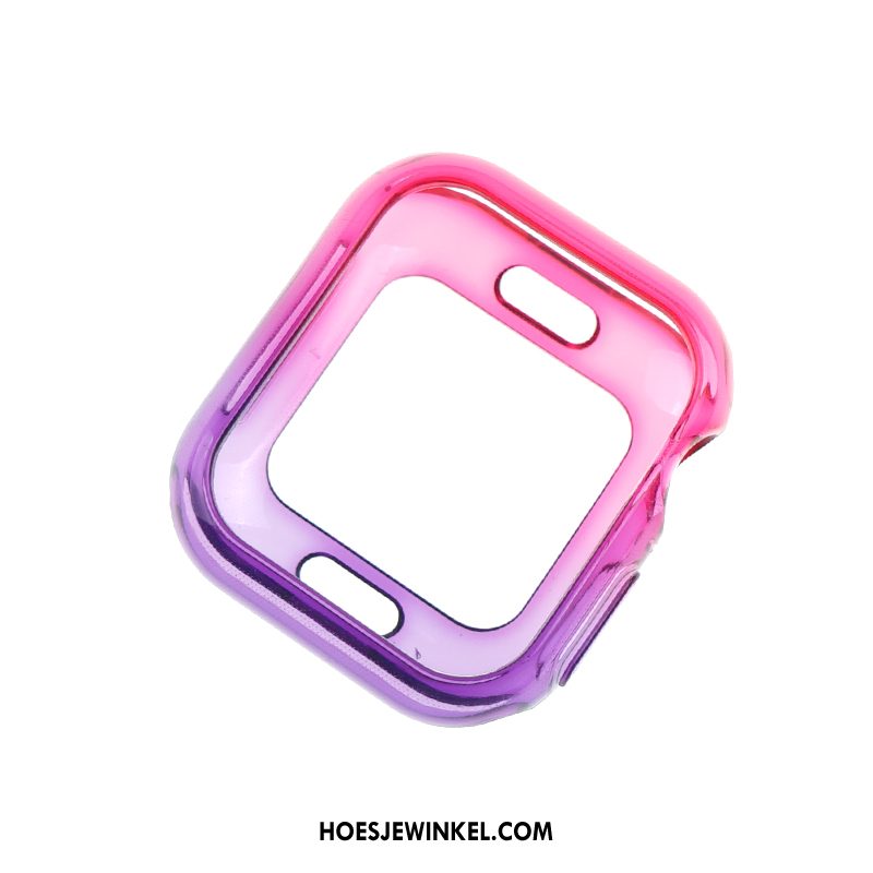 Apple Watch Series 1 Hoesje Doorzichtig Twee Kleuren Persoonlijk, Apple Watch Series 1 Hoesje Blauw Anti-fall