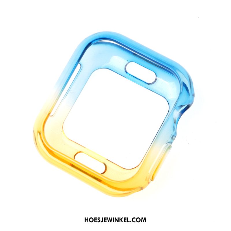 Apple Watch Series 1 Hoesje Doorzichtig Twee Kleuren Persoonlijk, Apple Watch Series 1 Hoesje Blauw Anti-fall