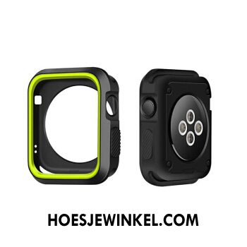 Apple Watch Series 1 Hoesje Siliconen Twee Kleuren Bescherming, Apple Watch Series 1 Hoesje Hoes Wit