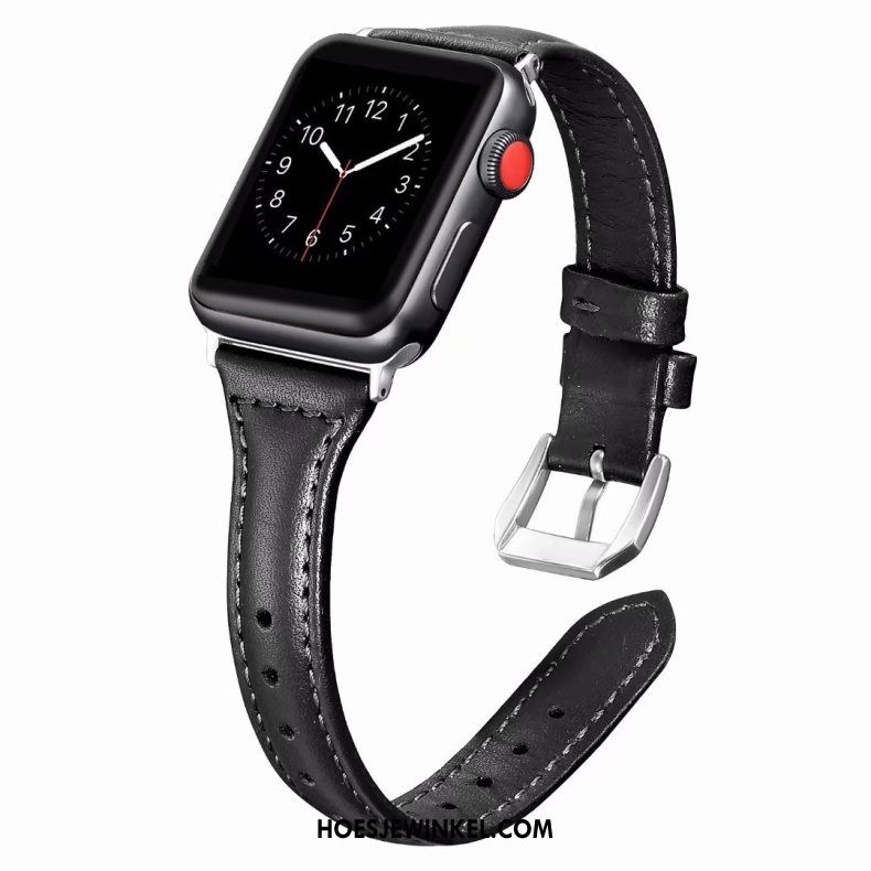 Apple Watch Series 2 Hoesje Fijne Roze Echt Leer, Apple Watch Series 2 Hoesje