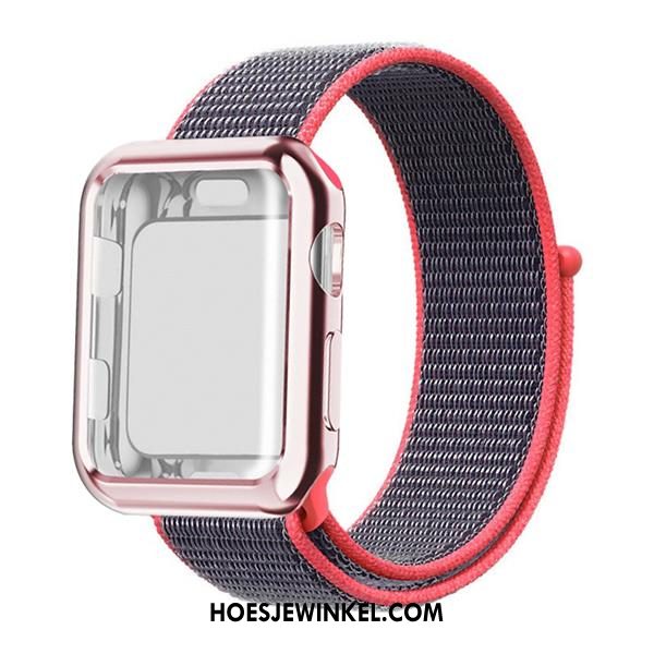 Apple Watch Series 2 Hoesje Rood Nylon, Apple Watch Series 2 Hoesje