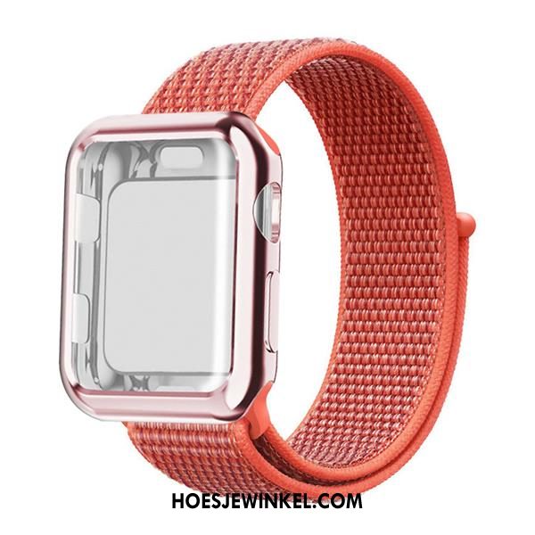 Apple Watch Series 2 Hoesje Rood Nylon, Apple Watch Series 2 Hoesje