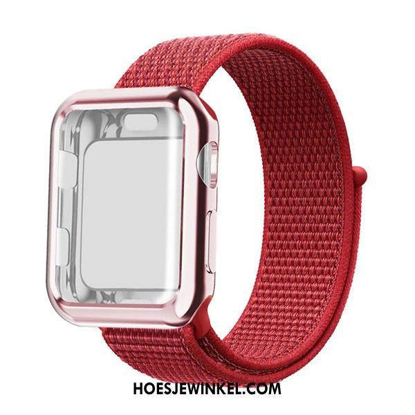 Apple Watch Series 2 Hoesje Rood Nylon, Apple Watch Series 2 Hoesje