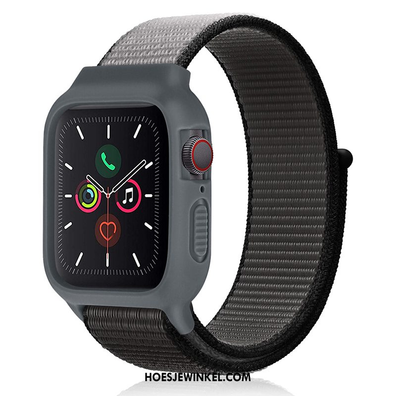 Apple Watch Series 2 Hoesje Zwart Nylon Sport, Apple Watch Series 2 Hoesje Siliconen Nieuw