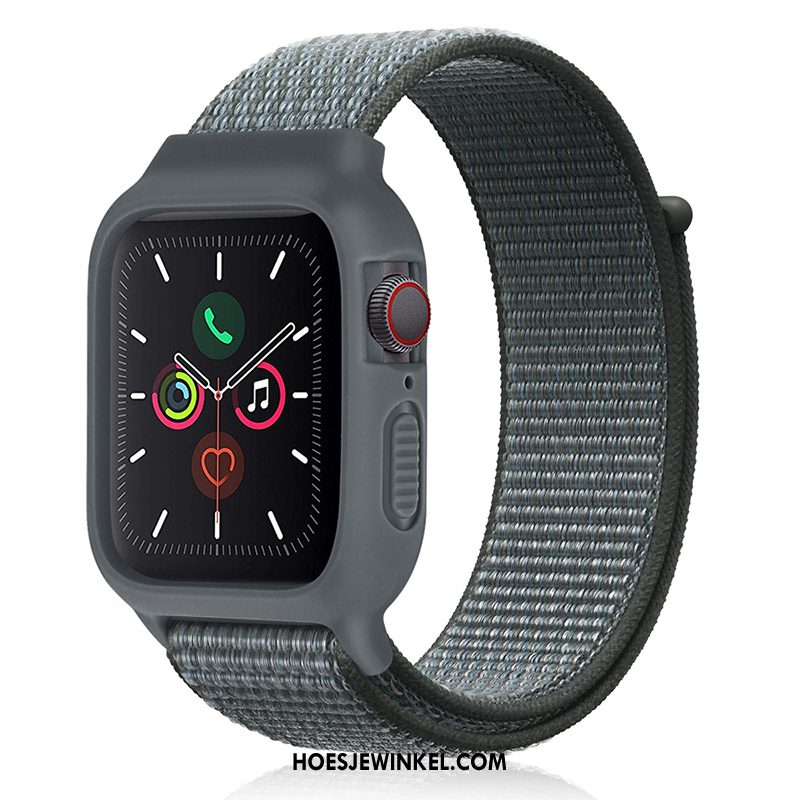 Apple Watch Series 2 Hoesje Zwart Nylon Sport, Apple Watch Series 2 Hoesje Siliconen Nieuw