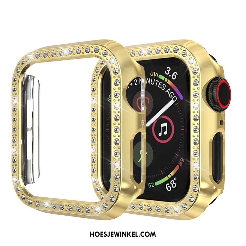 Apple Watch Series 3 Hoesje Bescherming Goud Hoes, Apple Watch Series 3 Hoesje Strass Anti-fall