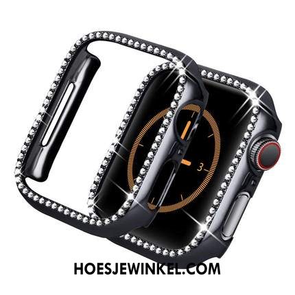 Apple Watch Series 3 Hoesje Hoes Plating Anti-fall, Apple Watch Series 3 Hoesje Rood Omlijsting