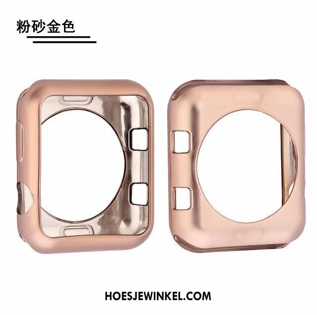 Apple Watch Series 3 Hoesje Hoes Siliconen Pu, Apple Watch Series 3 Hoesje Zacht Goud