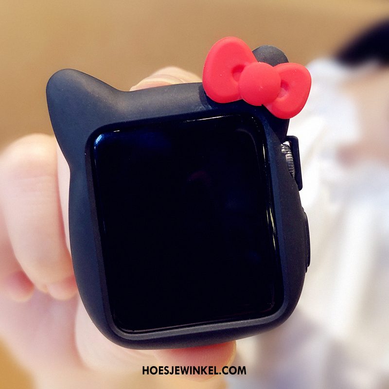 Apple Watch Series 3 Hoesje Kat All Inclusive Hoes, Apple Watch Series 3 Hoesje Bescherming Spotprent