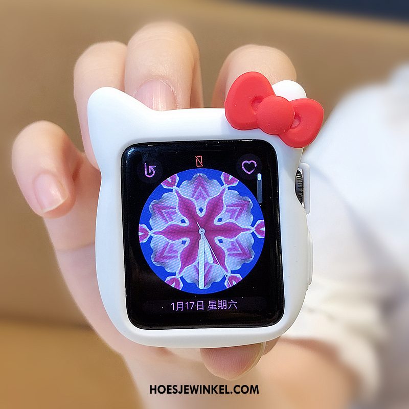 Apple Watch Series 3 Hoesje Kat All Inclusive Hoes, Apple Watch Series 3 Hoesje Bescherming Spotprent