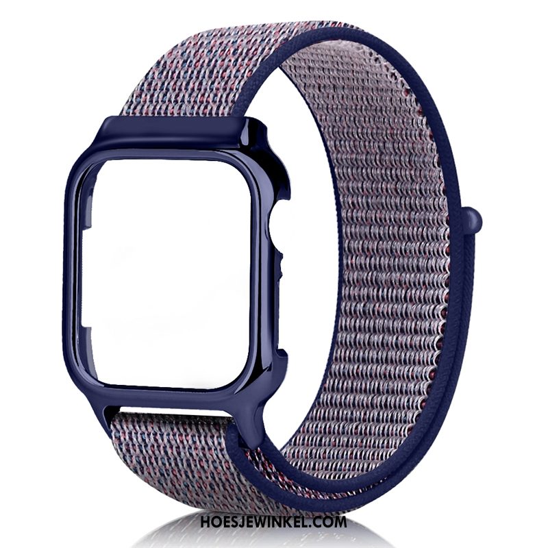 Apple Watch Series 3 Hoesje Scheppend Zwart Rood, Apple Watch Series 3 Hoesje Trend Nylon