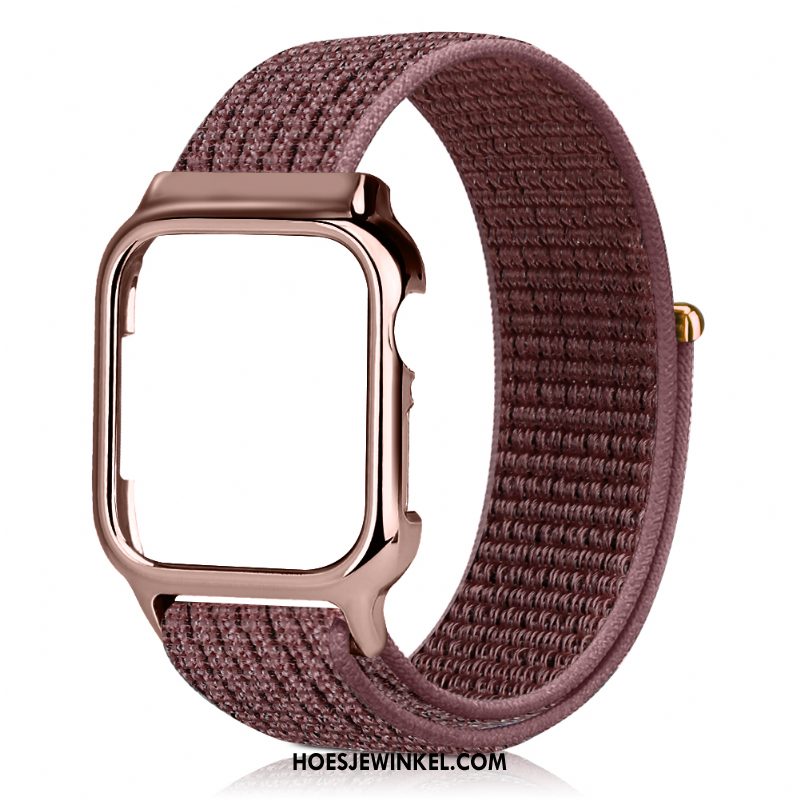 Apple Watch Series 3 Hoesje Scheppend Zwart Rood, Apple Watch Series 3 Hoesje Trend Nylon