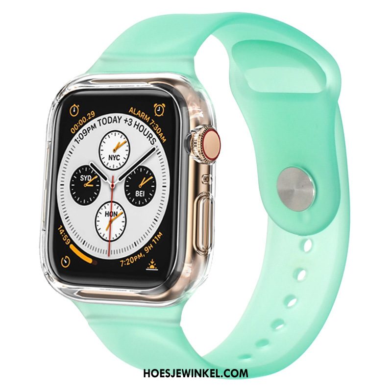 Apple Watch Series 3 Hoesje Twee Kleuren Siliconen Hoes, Apple Watch Series 3 Hoesje Sport Bescherming