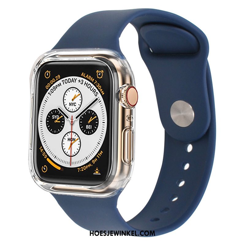 Apple Watch Series 3 Hoesje Twee Kleuren Siliconen Hoes, Apple Watch Series 3 Hoesje Sport Bescherming