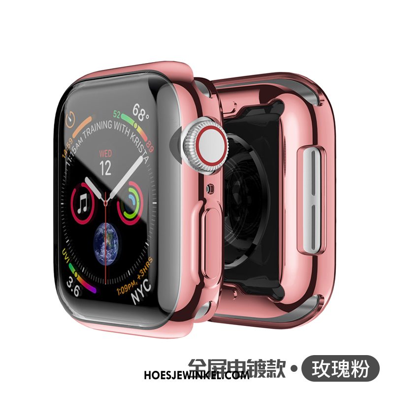 Apple Watch Series 3 Hoesje Zacht Dun Siliconen, Apple Watch Series 3 Hoesje Hoes Plating