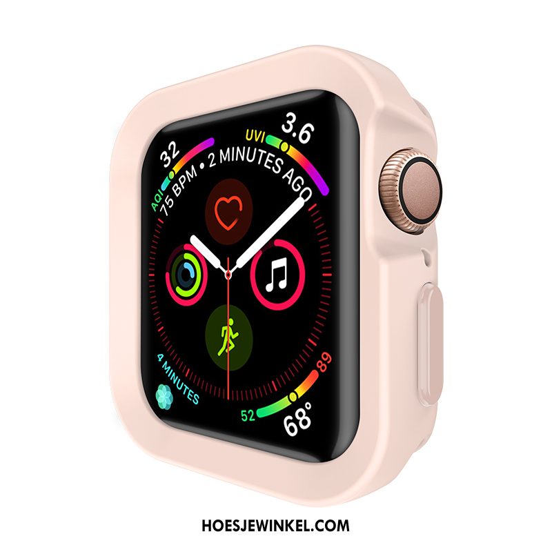 Apple Watch Series 4 Hoesje Bescherming Anti-fall Hoes, Apple Watch Series 4 Hoesje Siliconen Roze