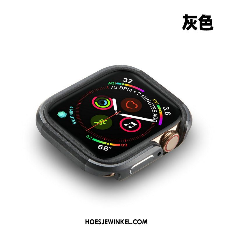 Apple Watch Series 4 Hoesje Metaal Anti-fall Goud, Apple Watch Series 4 Hoesje Omlijsting Bescherming