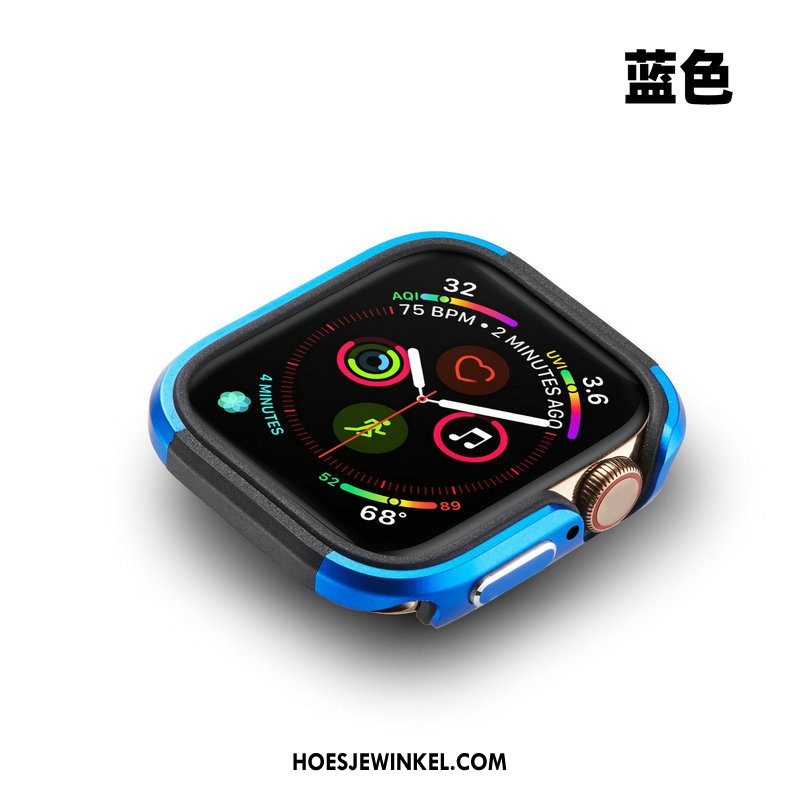 Apple Watch Series 4 Hoesje Metaal Anti-fall Goud, Apple Watch Series 4 Hoesje Omlijsting Bescherming