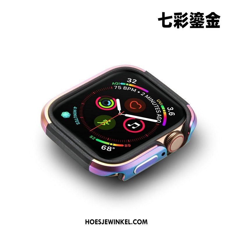 Apple Watch Series 4 Hoesje Metaal Anti-fall Goud, Apple Watch Series 4 Hoesje Omlijsting Bescherming