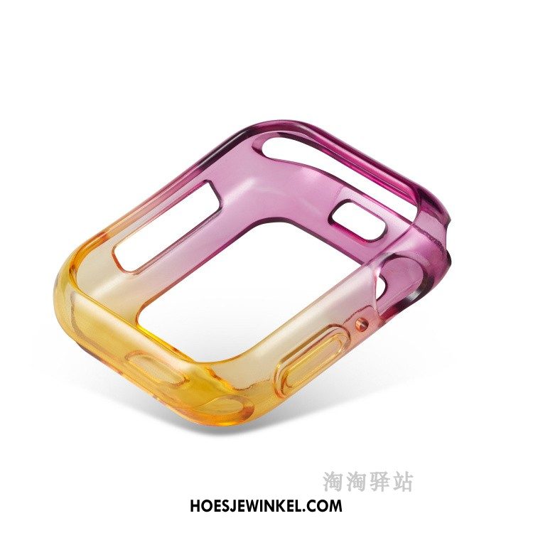 Apple Watch Series 4 Hoesje Twee Kleuren Hoes Purper, Apple Watch Series 4 Hoesje Bescherming Zacht