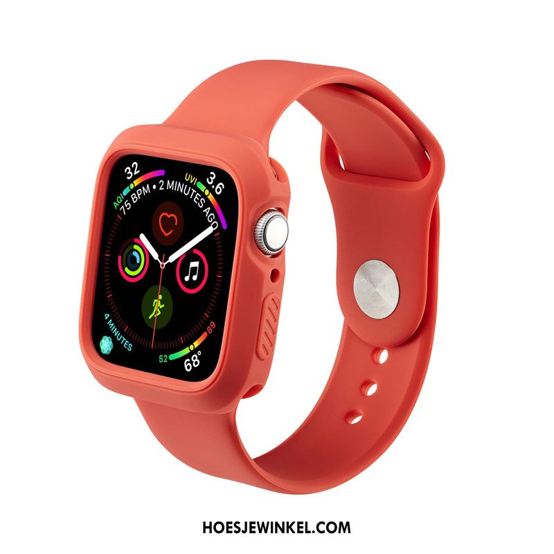 Apple Watch Series 4 Hoesje Waterdicht Persoonlijk Rood, Apple Watch Series 4 Hoesje All Inclusive Trend