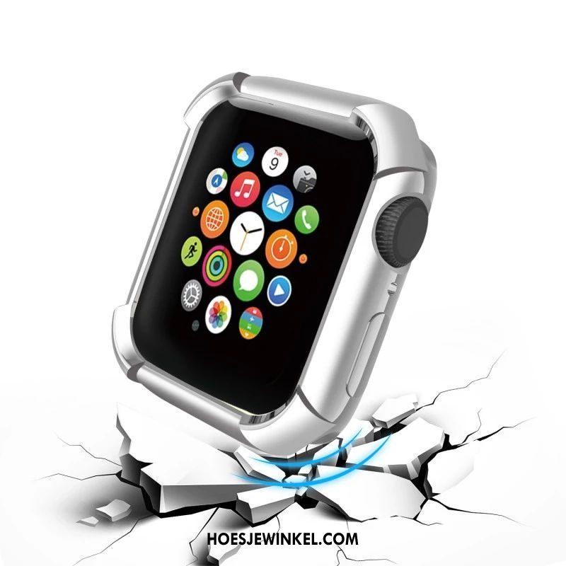 Apple Watch Series 5 Hoesje Accessoires Plating Zwart, Apple Watch Series 5 Hoesje All Inclusive Siliconen
