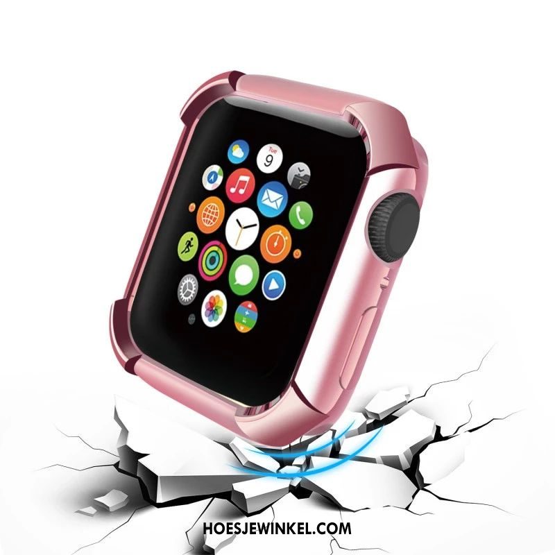 Apple Watch Series 5 Hoesje Accessoires Plating Zwart, Apple Watch Series 5 Hoesje All Inclusive Siliconen