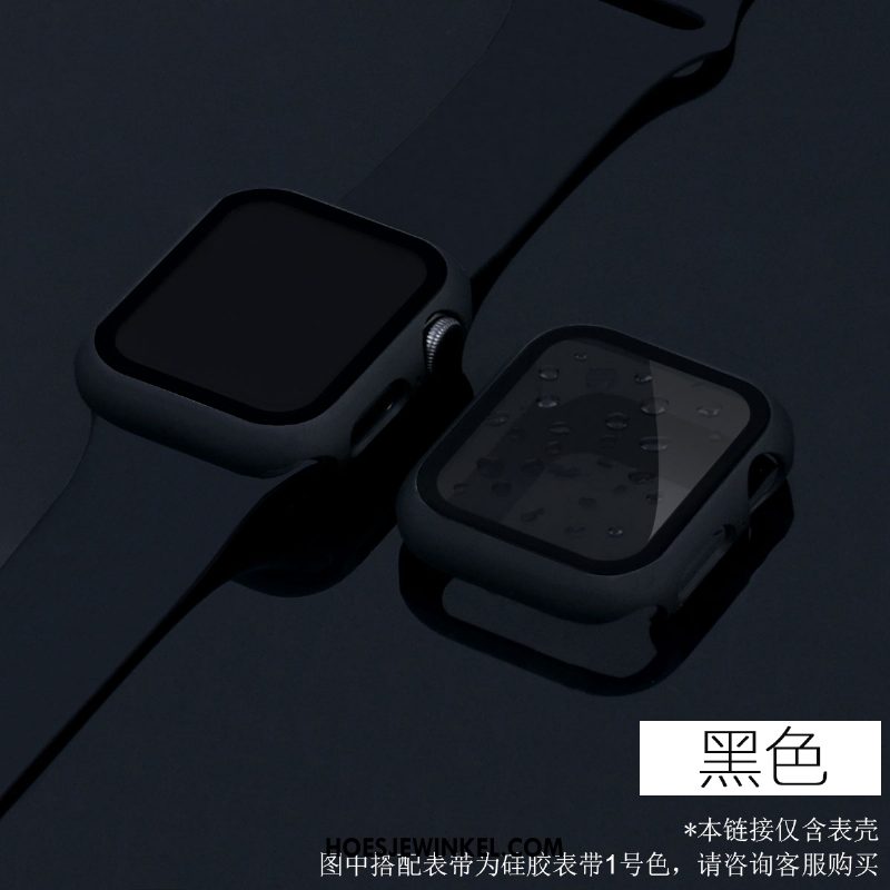 Apple Watch Series 5 Hoesje All Inclusive Dun Blauw, Apple Watch Series 5 Hoesje Tempereren Hard