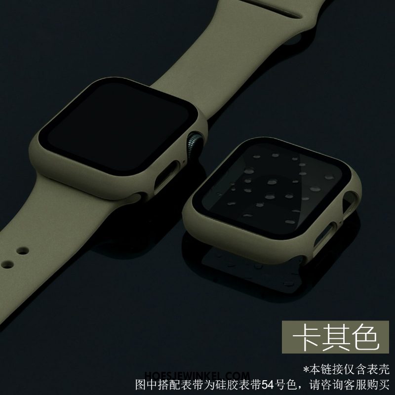 Apple Watch Series 5 Hoesje All Inclusive Dun Blauw, Apple Watch Series 5 Hoesje Tempereren Hard