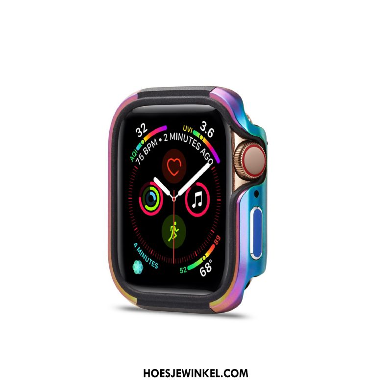 Apple Watch Series 5 Hoesje Anti-fall Trend Goud, Apple Watch Series 5 Hoesje Hoes Metaal