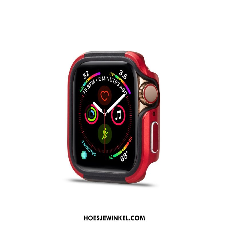 Apple Watch Series 5 Hoesje Anti-fall Trend Goud, Apple Watch Series 5 Hoesje Hoes Metaal