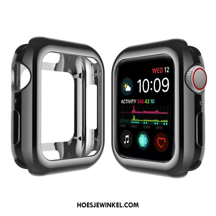 Apple Watch Series 5 Hoesje Siliconen Zacht Hemming, Apple Watch Series 5 Hoesje Pu Hoes