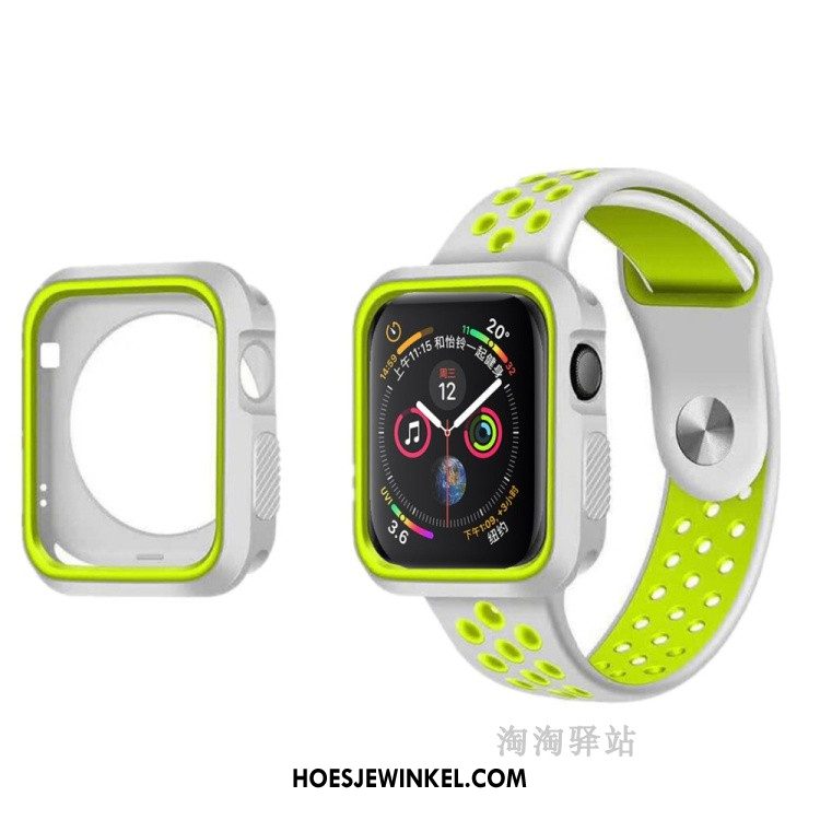 Apple Watch Series 5 Hoesje Zacht Rood Bescherming, Apple Watch Series 5 Hoesje Siliconen Hoes