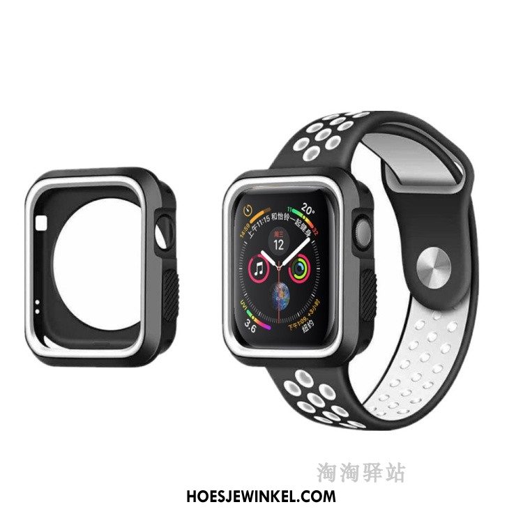 Apple Watch Series 5 Hoesje Zacht Rood Bescherming, Apple Watch Series 5 Hoesje Siliconen Hoes