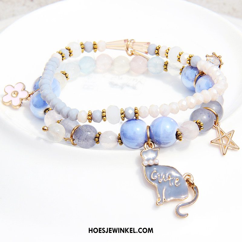 Armbanden Dames Accessoires Alle Wedstrijden Purper, Armbanden Vrouwen Meerlaags