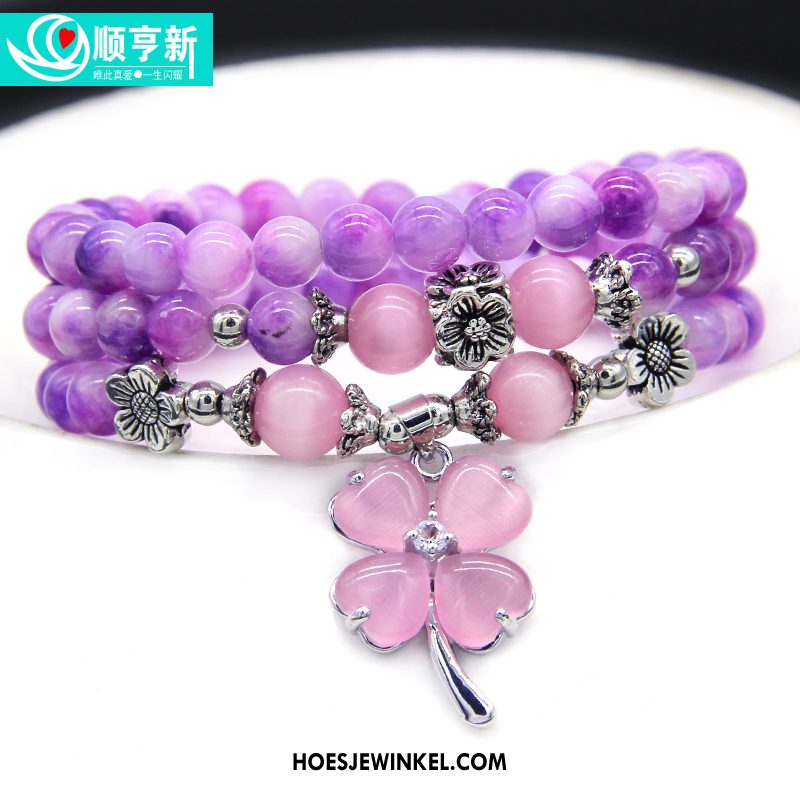 Armbanden Dames Accessoires Alle Wedstrijden Purper, Armbanden Vrouwen Meerlaags