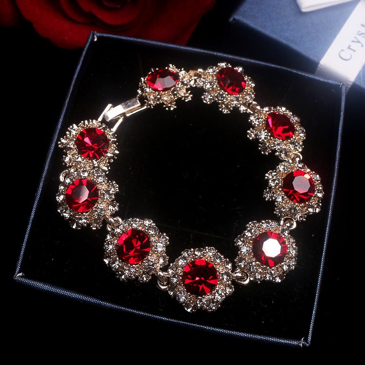Armbanden Dames Accessoires Vintage Mesh, Armbanden Elegante Geschenk Rot
