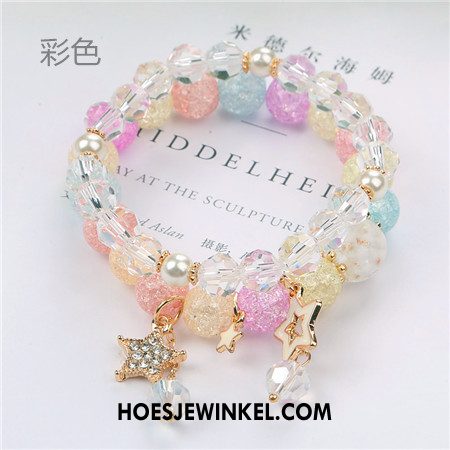 Armbanden Dames Vrouwen Bloemen Vers, Armbanden Meerlaags Kristal