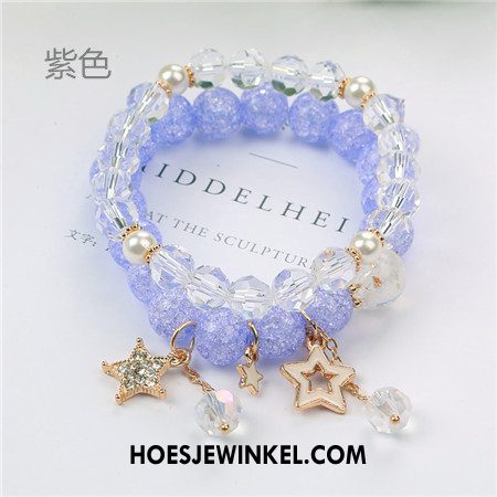 Armbanden Dames Vrouwen Bloemen Vers, Armbanden Meerlaags Kristal