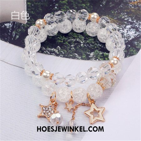 Armbanden Dames Vrouwen Bloemen Vers, Armbanden Meerlaags Kristal