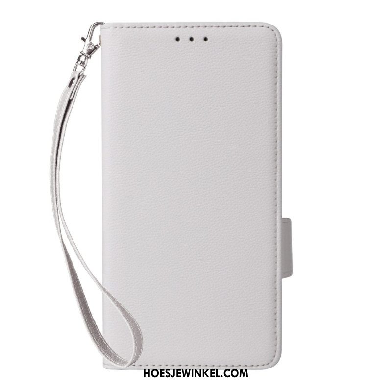 Bescherming Hoesje Huawei Nova 13 Pro Lychee Imitatieleren Bandje