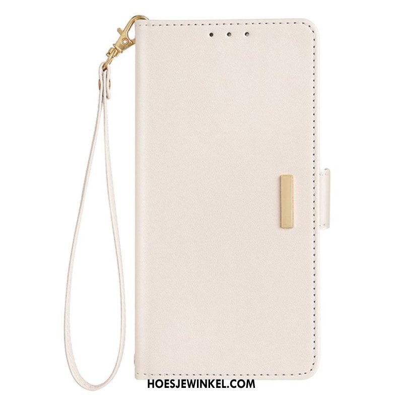 Bescherming Hoesje Oneplus Nord 5 Gouden Sluiting En Draagkoord