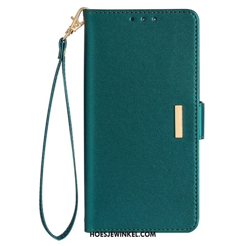 Bescherming Hoesje Oneplus Nord 5 Gouden Sluiting En Draagkoord