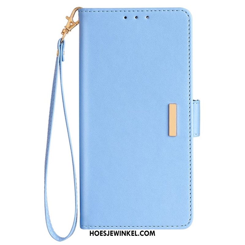 Bescherming Hoesje Oneplus Nord 5 Gouden Sluiting En Draagkoord
