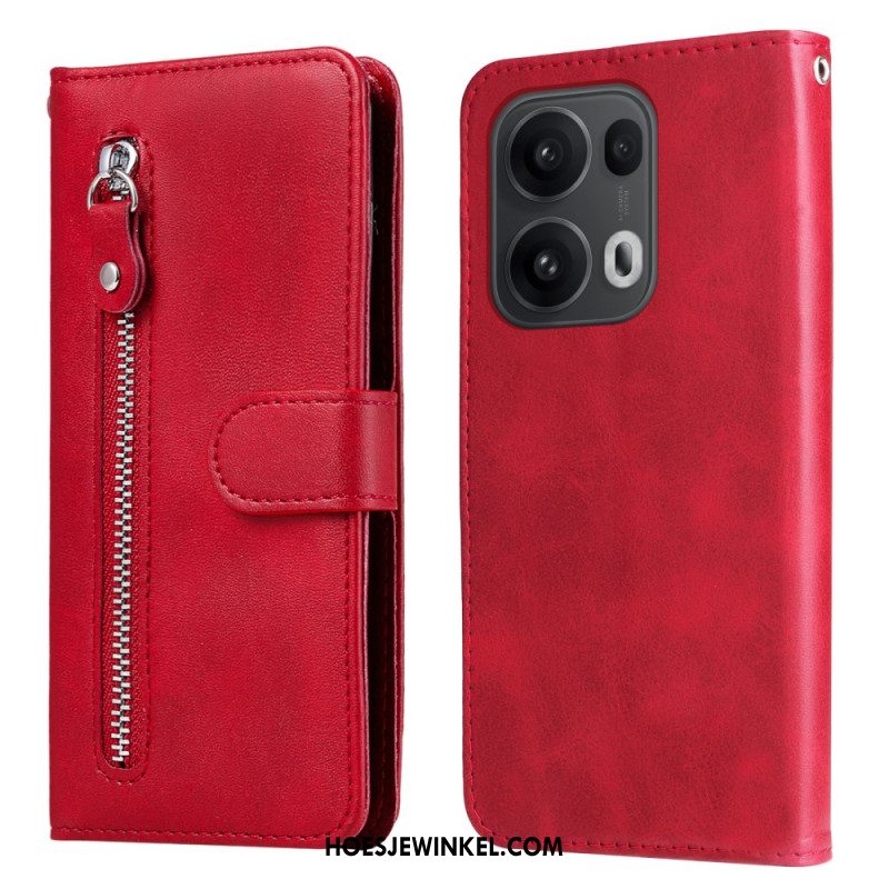 Bescherming Hoesje Oppo Reno 14 Pro 5g Met Ritssluiting Etui