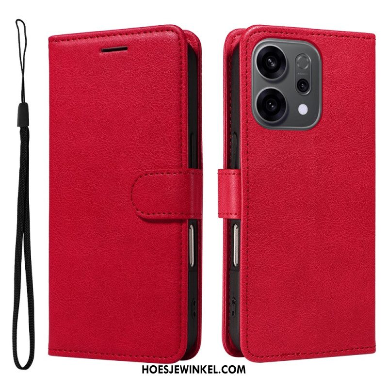 Bescherming Hoesje Oppo Reno 14f 5g Effen Met Riempje