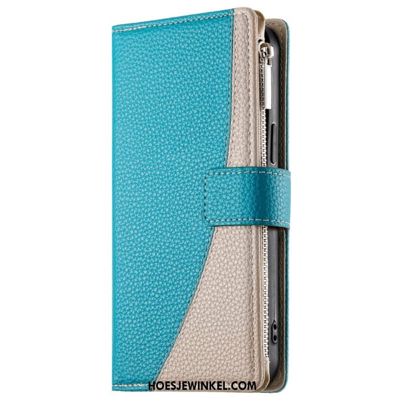 Bescherming Hoesje Samsung Galaxy A17 4g / 5g Portemonnee Met Rits En Riempje